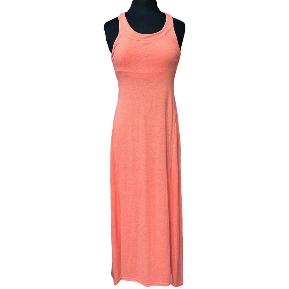 Eddie Bauer Maxi Dress Women's Size S Sleeveless‎ Casual Peach Travel